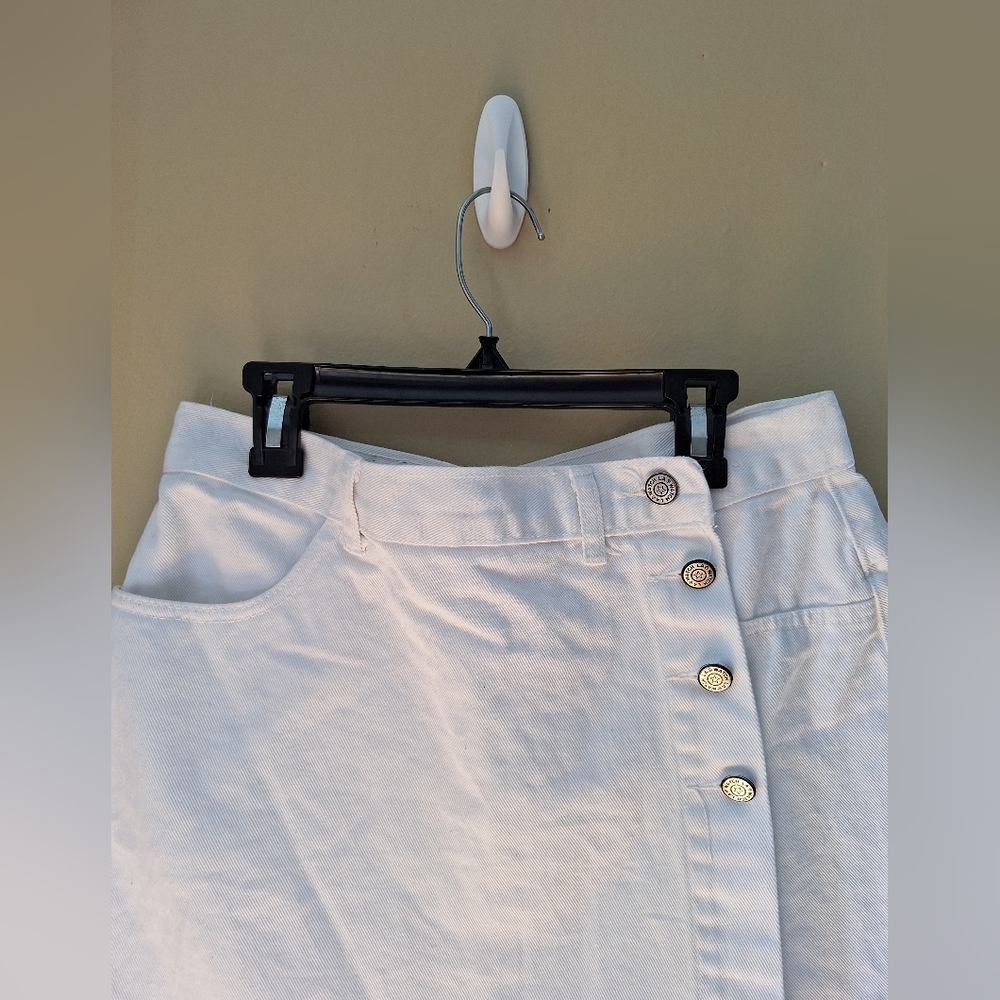 Vtg Wacha L.A. white skirt-pants Sz.11/12 - Picture 7 of 8